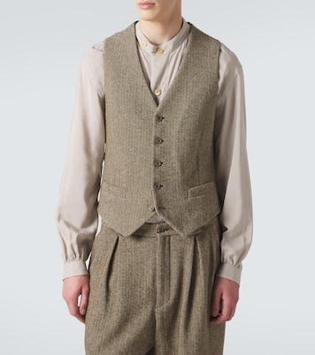 Archivio cotton and wool-blend vest | Giorgio Armani