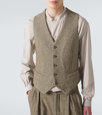 Archivio cotton and wool-blend vest | Giorgio Armani
