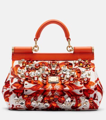 Sicily Mini embellished top-handle bag | Dolce&Gabbana