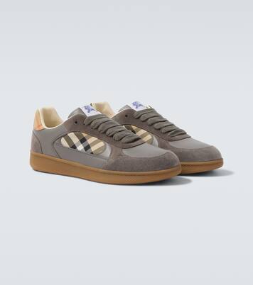 Terrace leather and suede sneakers | Burberry