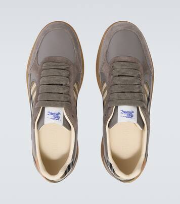 Terrace leather and suede sneakers | Burberry