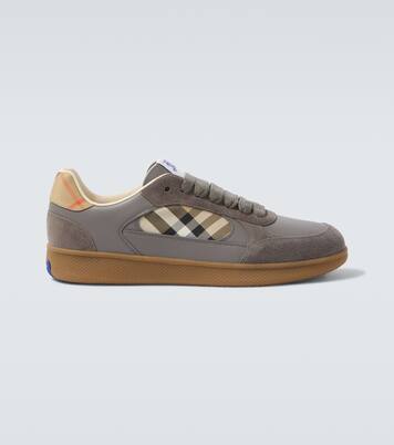 Terrace leather and suede sneakers | Burberry