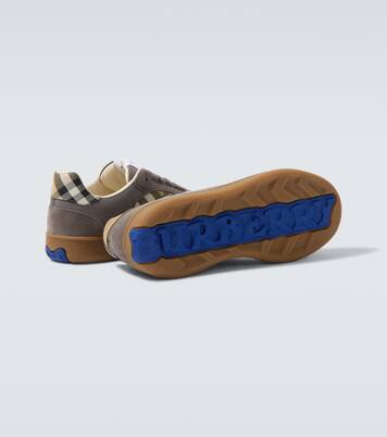 Terrace leather and suede sneakers | Burberry