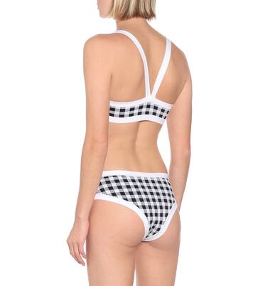 Culotte de bikini La Plage en jacquard à carreaux | Tropic of C