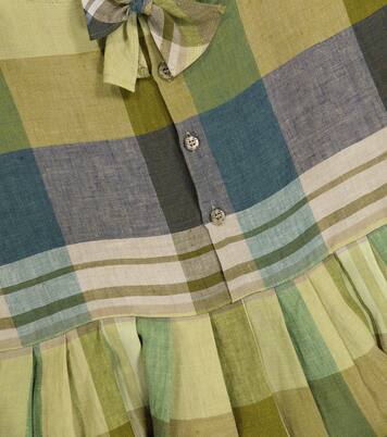 Robe en lin à carreaux | Il Gufo