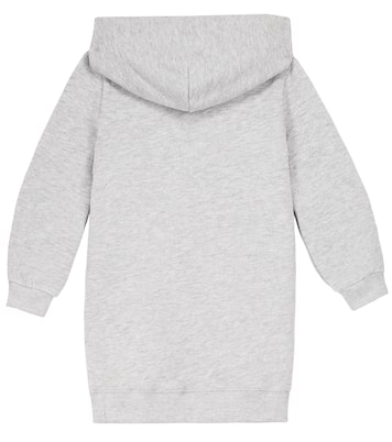 Robe en coton mélangé à capuche et logo | Polo Ralph Lauren Kids