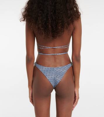 Haut de bikini triangle à logo | Magda Butrym