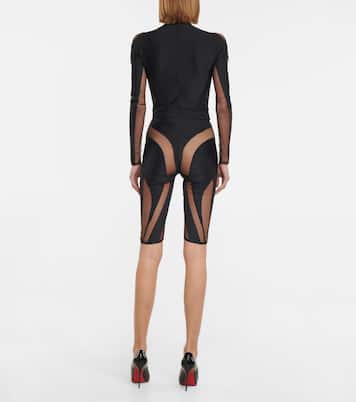 Bikershorts mit Mesh | Mugler