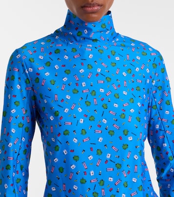 x Naj-Oleari 3 Moncler Grenoble printed turtleneck ski top | Moncler Genius
