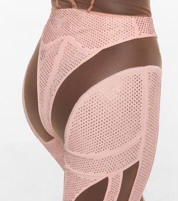 Leggings aus Jersey und Mesh | Mugler