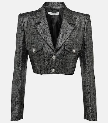 Metallic tweed cropped jacket | Alessandra Rich