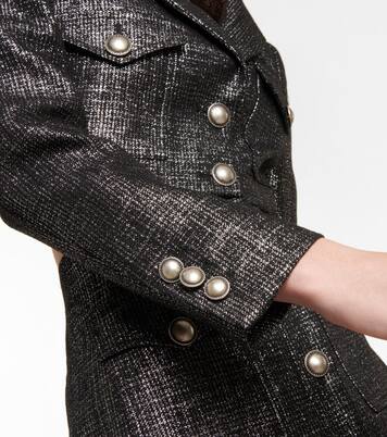 Metallic tweed cropped jacket | Alessandra Rich