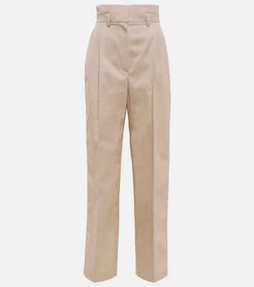 High-Rise Hose aus einem Baumwollgemisch | Alaïa
