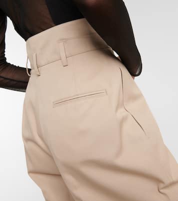 High-Rise Hose aus einem Baumwollgemisch | Alaïa
