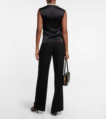 Verziertes Top aus Satin | Stella McCartney