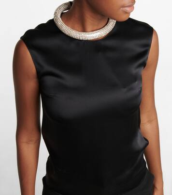 Verziertes Top aus Satin | Stella McCartney