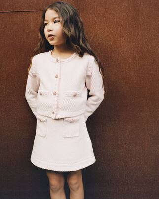 Cotton knit skirt | Self-Portrait Kids