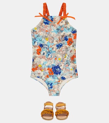 Clover floral swimsuit | Zimmermann Kids