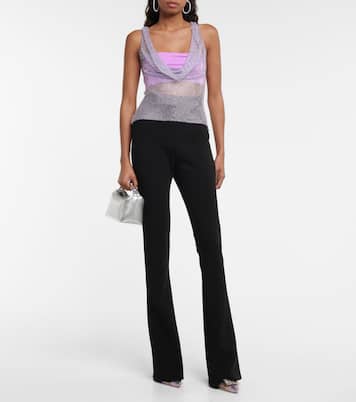 Verziertes Top aus Mesh | Giuseppe di Morabito