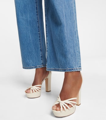 Isra leather platform sandals | Jimmy Choo