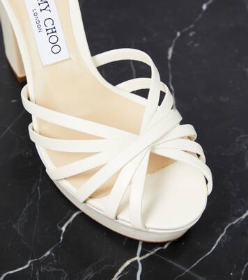 Isra leather platform sandals | Jimmy Choo
