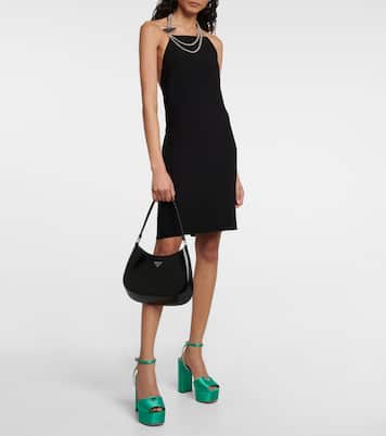 Satin platform sandals | Prada