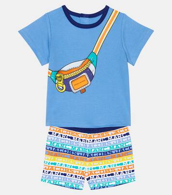 Baby cotton T-shirt and shorts set | Marc Jacobs Kids