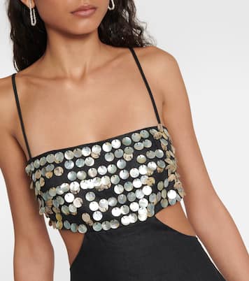 Verziertes Maxikleid Jada aus Leinen | Staud