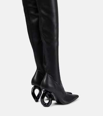 Overknee-Stiefel Chain aus Leder | JW Anderson