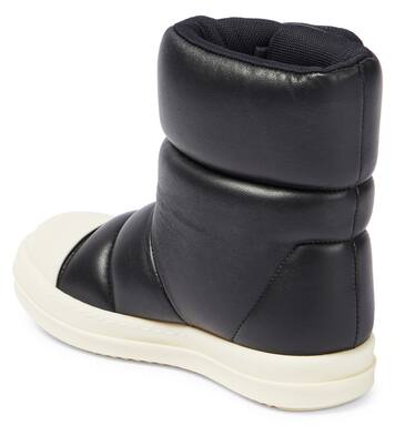 Puffer leather boots | Rick Owens Kids
