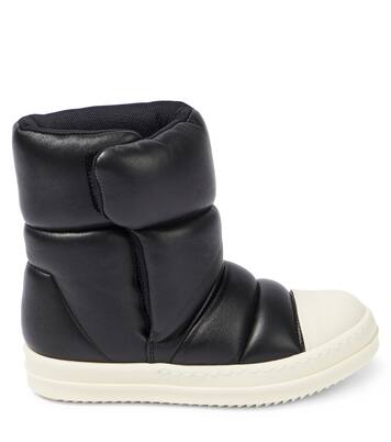 Puffer leather boots | Rick Owens Kids
