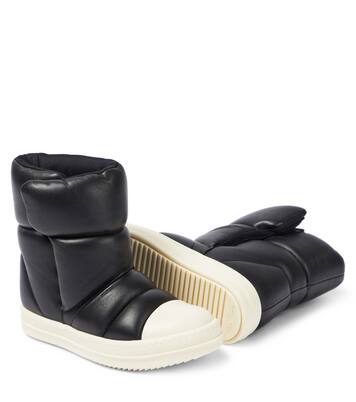 Puffer leather boots | Rick Owens Kids