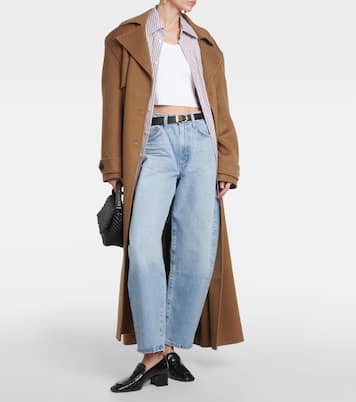 Cropped-Top aus Rippstrick | Agolde