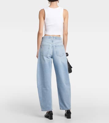 Cropped-Top aus Rippstrick | Agolde
