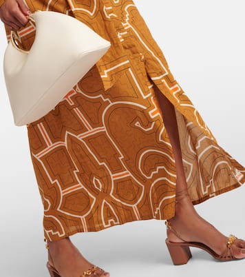 Robe longue imprimée en coton | Johanna Ortiz