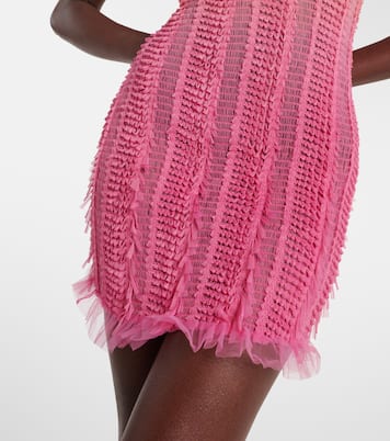 Bedrucktes Minikleid Angel mit Tüll | Roberta Einer