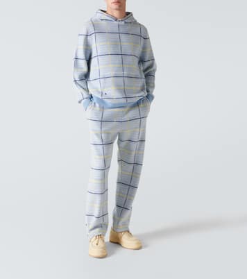 Rain tartan cashmere hoodie | God's True Cashmere