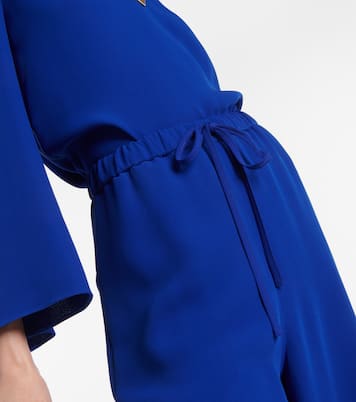 Weite High-Rise-Hose aus Cady Couture | Valentino