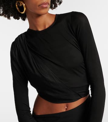 فستان قصير بثنيات Ribbed Twist | Christopher Esber