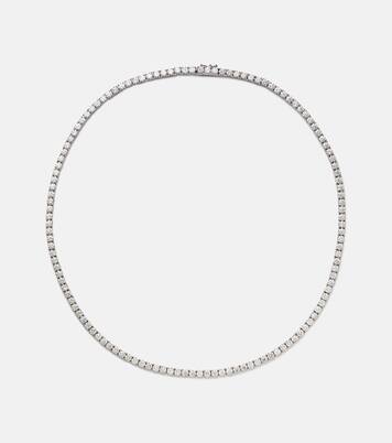 Choker Hepburn in oro bianco 18kt con diamanti | Anita Ko