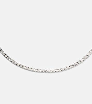Choker Hepburn in oro bianco 18kt con diamanti | Anita Ko