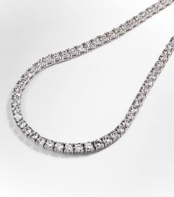 Choker Hepburn in oro bianco 18kt con diamanti | Anita Ko