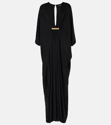Gathered satin jersey kaftan | Tom Ford