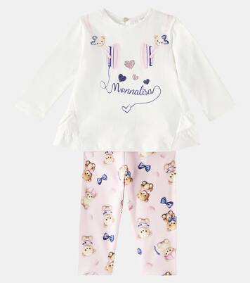 Baby Set aus Longsleeve und Leggings | Monnalisa