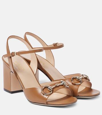 Sandalen Lady Horsebit 75 aus Leder | Gucci