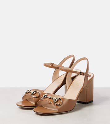 Sandalen Lady Horsebit 75 aus Leder | Gucci