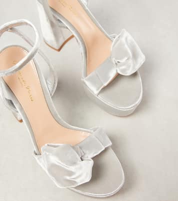 Plateausandalen 70 aus Samt | Gianvito Rossi