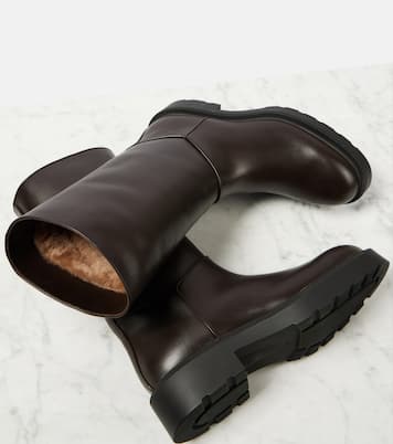 Nobilis leather boots | The Row