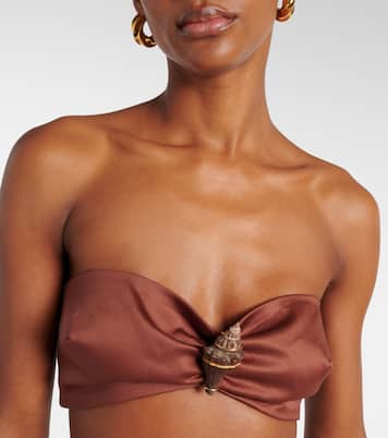 Verziertes Bralette aus einem Baumwollgemisch | Adriana Degreas