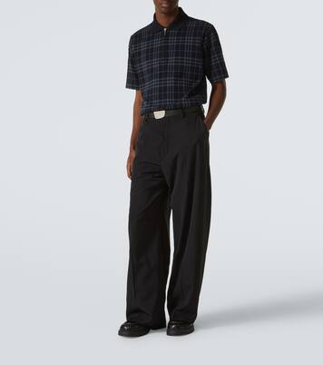 Burberry Check cotton-blend polo shirt | Burberry